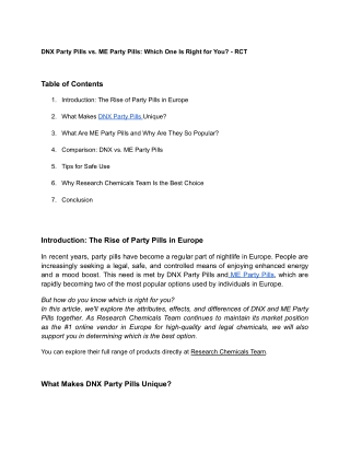 DNX Party Pills vs. ME Party Pills_ Which Is Right for You_