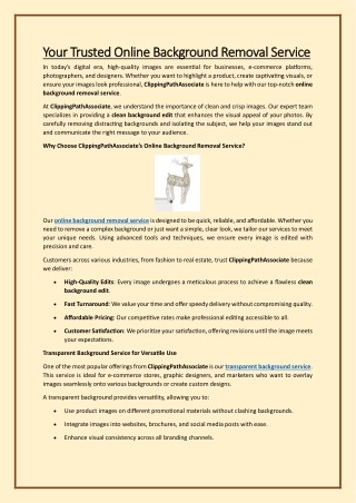 Your Trusted Online Background Removal Service