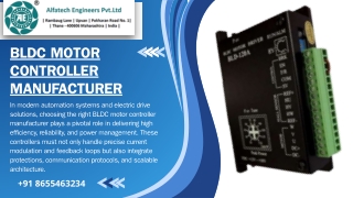 Powering Precision A Look at Leading BLDC Motor Controller Manufacturer Trends