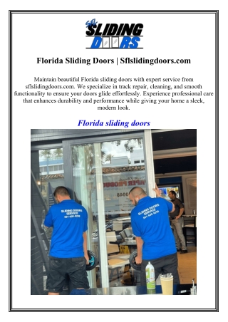 Florida Sliding Doors Sflslidingdoors.com
