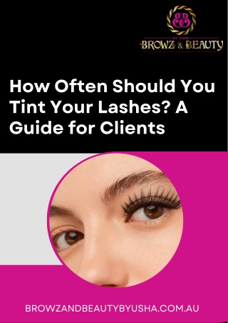 How Often Should You Tint Your Lashes A Guide for Clients