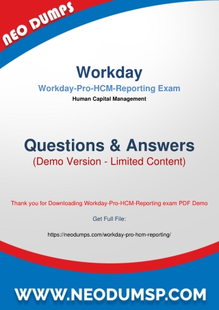 Workday-Pro-HCM-Reporting Sample Questions – Boost Your HR Analytics Skills
