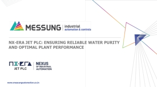 NX-ERA JET PLC: Ensuring Reliable Water Purity and Optimal Plant Performance
