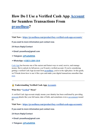 Buy Verified Cash App Accounts – Instant & Secure