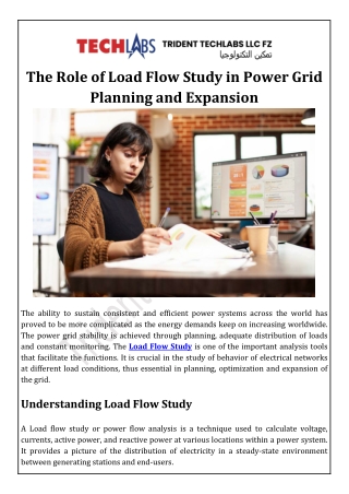 The Role of Load Flow Study in Power Grid Planning and Expansion