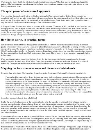 Botox Facial Rejuvenation: Combining Art and Science