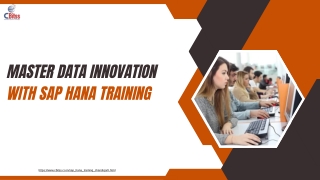 Master Data Innovation with SAP HANA Training