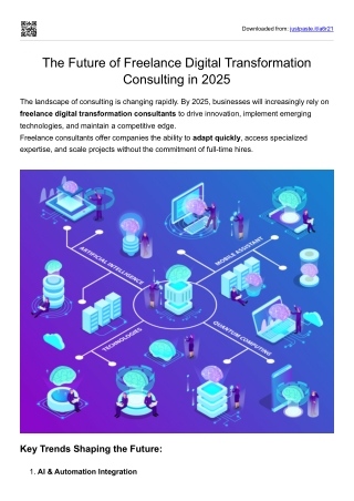 The Future of Freelance Digital Transformation Consulting in 2025
