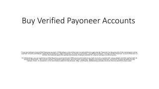 Buy Verified Payoneer Accounts   If you are looking to buy verified Payoneer acc