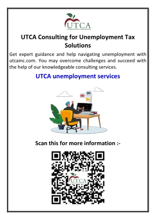 UTCA Consulting for Unemployment Tax Solutions