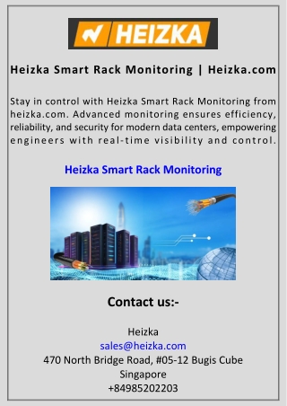 Heizka Smart Rack Monitoring Heizka.com