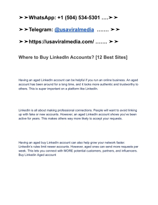 Where to Buy LinkedIn Accounts_ [12 Best Sites]