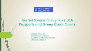 Get Reliable Fake USA Passports and Green Cards Online