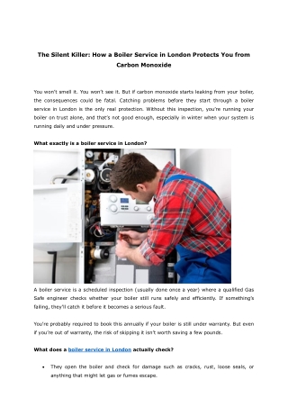The Silent Killer How a Boiler Service in London Protects You from Carbon Monoxide (2)
