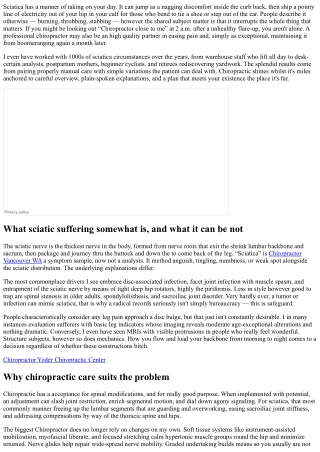 Relieving Sciatica Pain with a Skilled Chiropractor Near Me