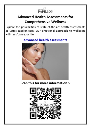 Advanced Health Assessments for Comprehensive Wellness