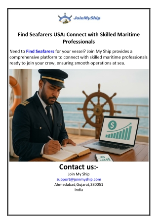 Find Seafarers USA: Connect with Skilled Maritime Professionals