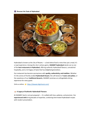 Enjoy Great Offers & Hyderabadi Food