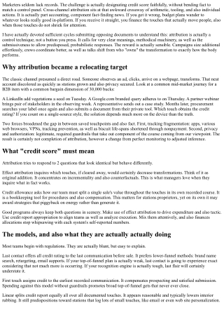Cross-Channel Acknowledgment: Receive Credit Scores Where It schedules