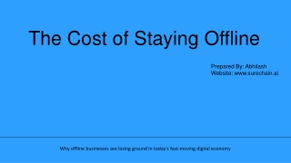 The Cost of Staying Offline: Missed Deals in a Digital-First India