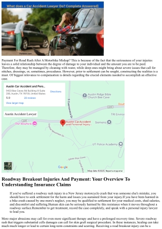 What Is Road Rash? Mattiacci Legislation, Llc