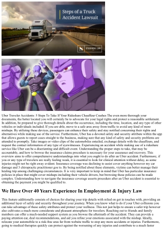 Your Essential Overview: What To Do After An Uber Crash