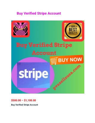 Buy Verified Stripe Account