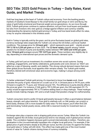 Gold Prices – Latest Per Gram and Karat Rates, Market Insights & analysis