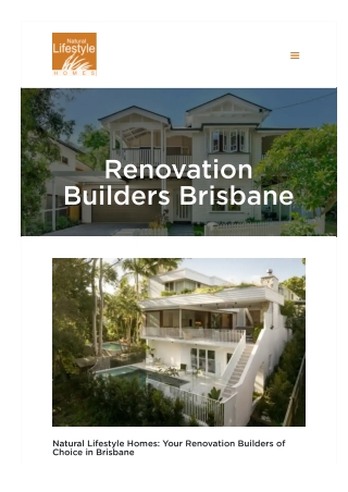 Renovation Builders Brisbane