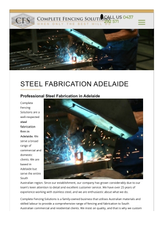 Steel Fabrication Adelaide