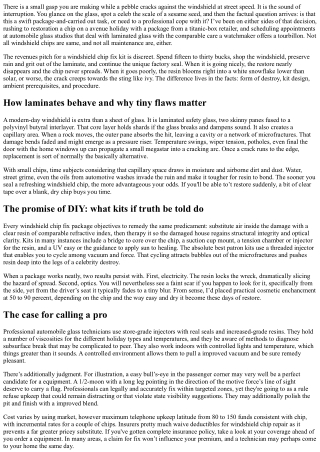 Should You Use a Windshield Chip Repair Kit? Honest Review