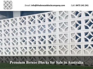 Premium Breeze Blocks for Sale in Australia