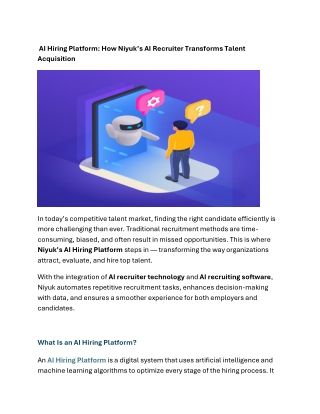 AI Hiring Platform How Niyuk’s AI Recruiter Transforms Talen