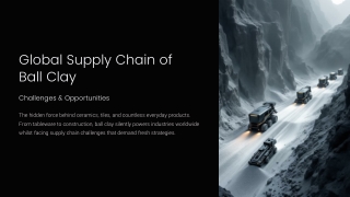 Global Supply Chain of Ball Clay – Challenges & Opportunities