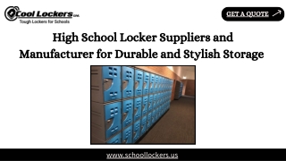 High School Locker Suppliers and Manufacturer for Durable and Stylish Storage 
