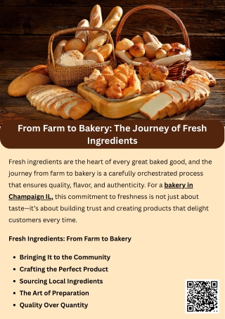 From Farm to Bakery The Journey of Fresh Ingredients