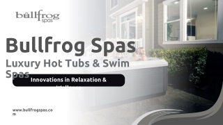 Factory Direct Swim Spa | Bullfrog Spas