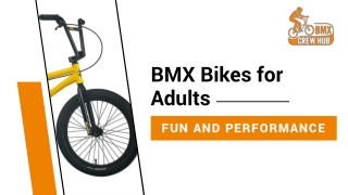 BMX Bikes for Adults – Fun and Performance