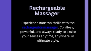 Rechargeable Massager