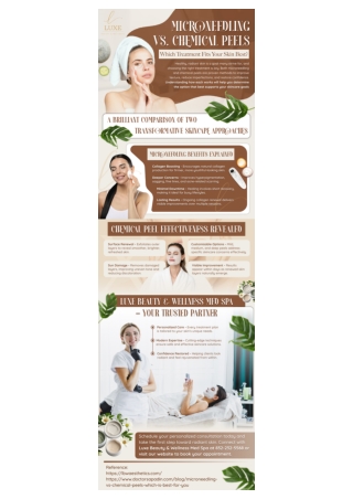 Microneedling vs. Chemical Peels: Find Out Which Treatment Best Suits Your Skin