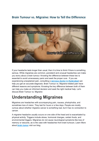 Brain Tumor vs. Migraine How to Tell the Difference.docx