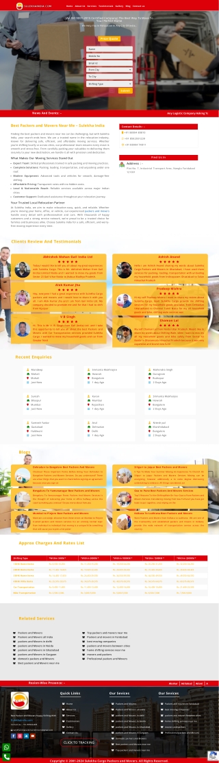 Nearby Packers and Movers for Safe Shifting