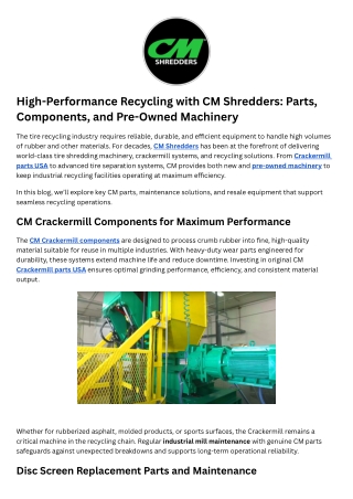 Industrial recycling solutions USA