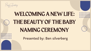 Welcoming a New Life The Beauty of the Baby Naming Ceremony