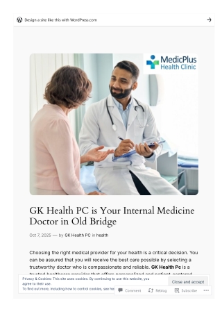 Gk health pc is your internal medicine doctor.