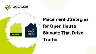 Placement Strategies for Open House Signage That Drive Traffic