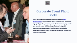 Corporate Event Photo Booth | Capture Fun & Professional Moments