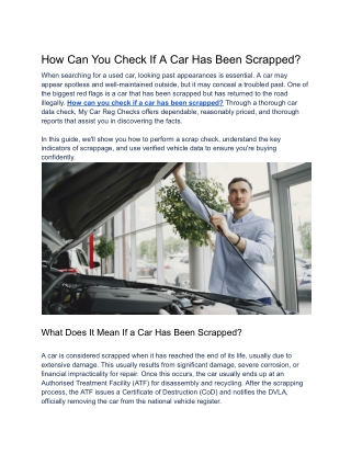 How Can You Check If A Car Has Been Scrapped (1)