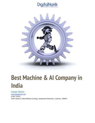 Best Machine & AI Company in India