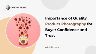 Importance of Quality Product Photography for Buyer Confidence and Trust